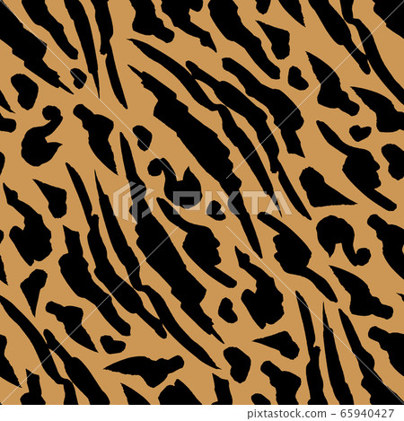 Orange Bright Spots Safari pattern, tiger print orange seamless background 65940427