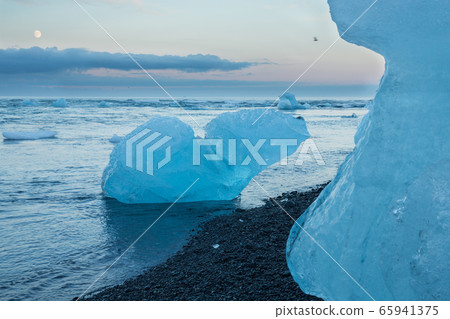 blue icebergs and sea blue icebergs and sea 65941375