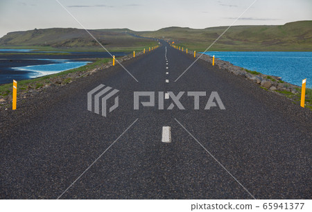 Highway through Iceland Highway through Iceland 65941377