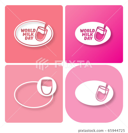 vector world milk day outline style icons set... - Stock Illustration ...