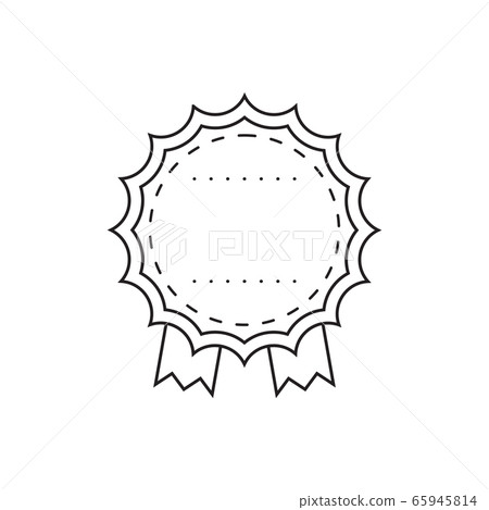 Certificate label. Blank store tag design 65945814