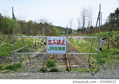 廢棄線痕跡(JR北海道/石勝線夕張分行) 廢棄線痕跡(JR北海道/石勝線夕張分行) 65946625