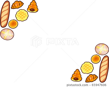 Bread triangle frame Bread triangle frame 65947606