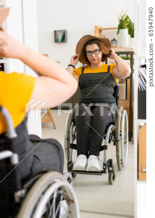 Wearing beautiful hat Wearing beautiful hat 65947940