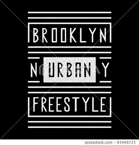 Brooklyn. Retro illustration. 65948725