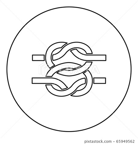 Two nautical knots Ropes Wire with loop Twisted  65949562