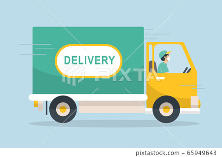 Delivery vector transport flat design. Delivery vector transport flat design. 65949643