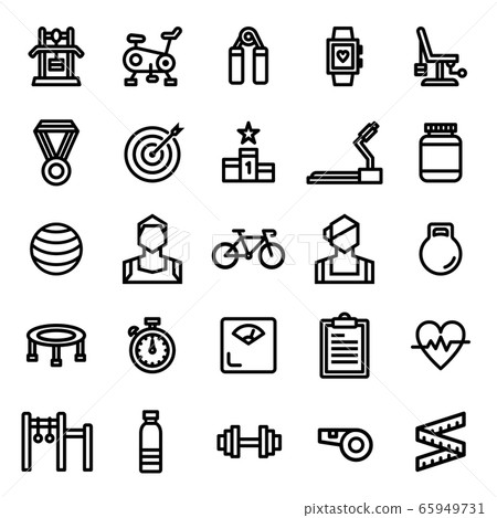 Fitness Icon Set Fitness Icon Set 65949731