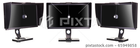 Set of professional photographer computer monitor 65949858