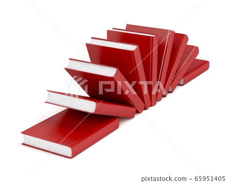 Group of red books Group of red books 65951405