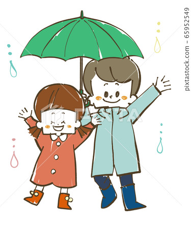 孩子們在雨天 65952549