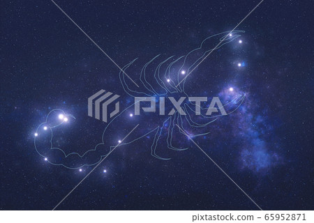 Scorpio Constellation in outer space Scorpio Constellation in outer space 65952871