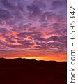Asahi sunset seen from the Sahara Desert Morocco 65953421