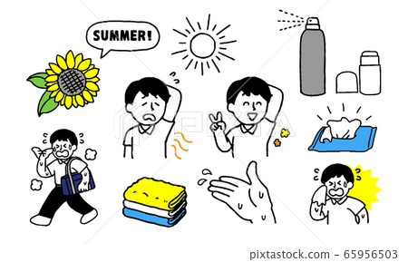 放學的男孩套裝(簡單)擔心夏天的氣味 放學的男孩套裝(簡單)擔心夏天的氣味 65956503