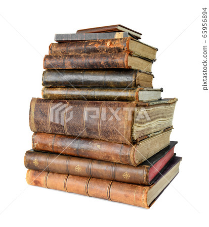 Old books isolated on a white Old books isolated on a white 65956894