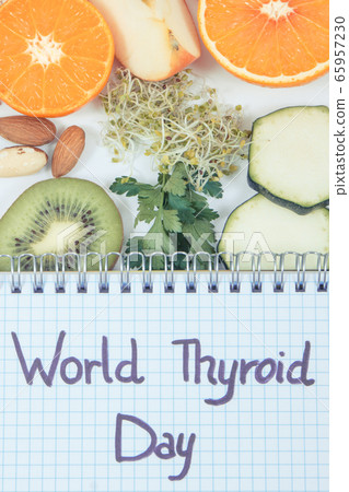 Notepad with inscription World Thyroid Day Notepad with inscription World Thyroid Day 65957230