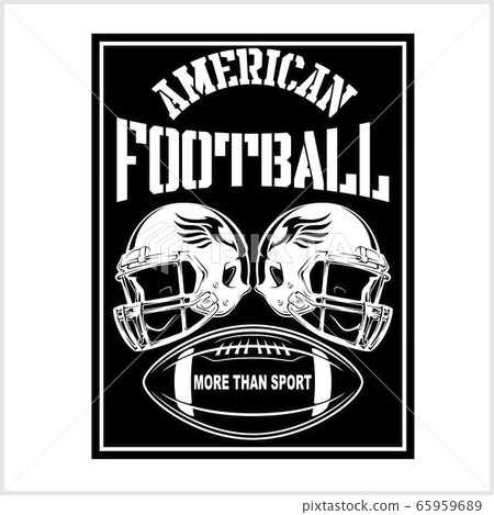 Vector football championship logo with ball. Sport badge for tournament or championship. 65959689