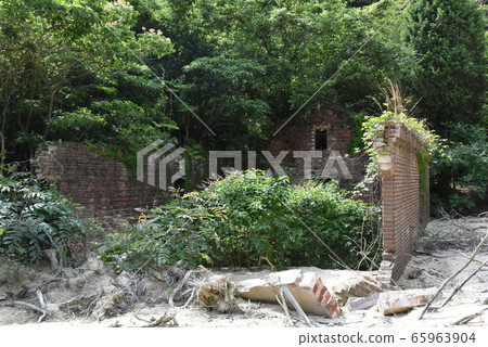 An old and beautiful building on Okunoshima in Hiroshima, Japan An old and beautiful building on Okunoshima in Hiroshima, Japan 65963904