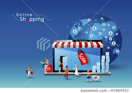 Online shopping design 65964507