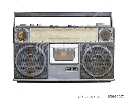 old stereo isolated on white background old stereo isolated on white background 65966071