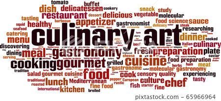 Culinary art word cloud 65966964