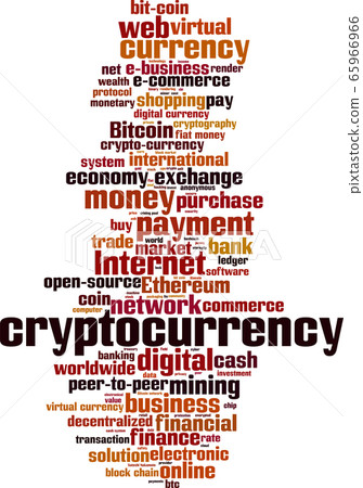 Cryptocurrency word cloud 65966966