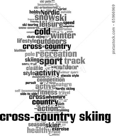 cross-country skiing word cloud cross-country skiing word cloud 65966969
