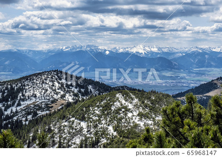 Low Tatras from West Tatras mountains, Slovakia, 65968147