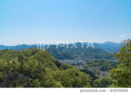 Otsuki City seen from Mt. Iwano Otsuki City seen from Mt. Iwano 65970846