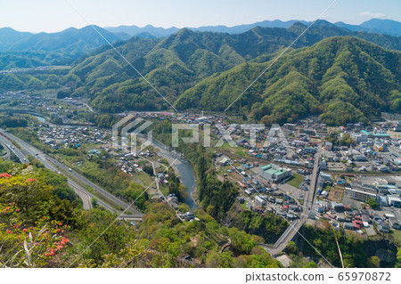 Otsuki city seen from Mt. Otsuki city seen from Mt. 65970872