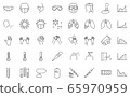 35 clear vector linear icons about healthcare and 65970959