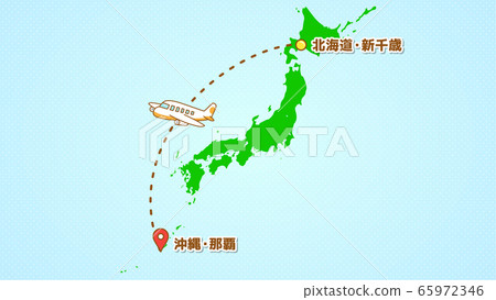 Illustration explaining a simple airplane movement (from New Chitose-Arriving at Naha) Illustration explaining a simple airplane movement (from New Chitose-Arriving at Naha) 65972346
