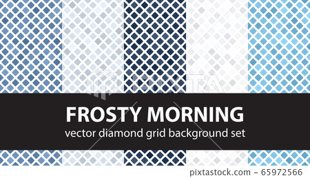 Diamond pattern set Frosty Morning. Vector 65972566