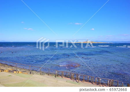Aomori Prefecture Bentenjima Omazaki Lighthouse Aomori Prefecture Bentenjima Omazaki Lighthouse 65972668