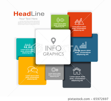 Infographic design template with place for your data. Vector illustration. Infographic design template with place for your data. Vector illustration. 65972697