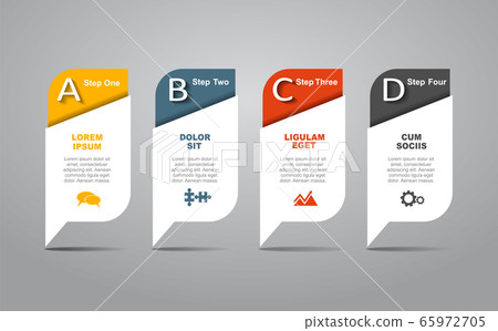 Infographic design template with place for your data. Vector illustration. 65972705