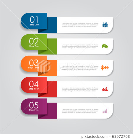 Infographic design template with place for your data. Vector illustration. 65972708