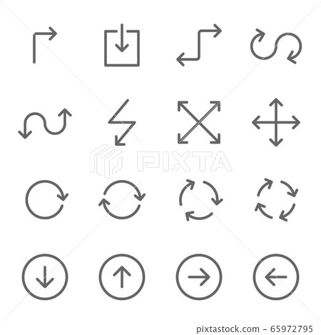 Arrow icon vector set illustration. Contains... - Stock Illustration ...