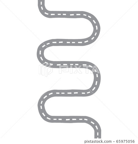 Vector hand drawn doodle sketch gray childish road Vector hand drawn doodle sketch gray childish road 65975056