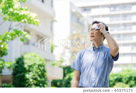 Male Middle Businessman Commuting 65975173