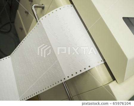 Braille printer that prints Braille 65976104