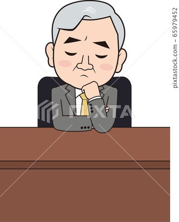 Troubled male president Troubled male president 65979452