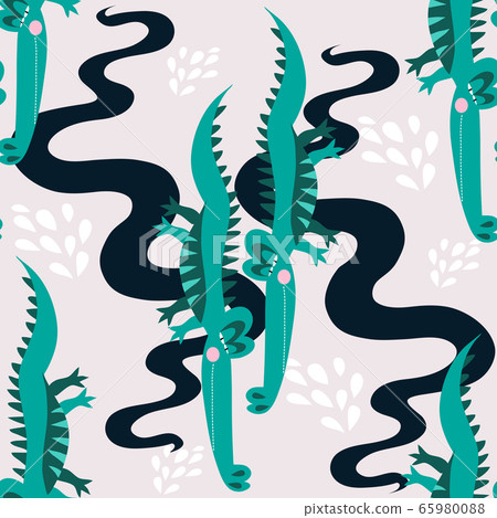 Crocodile pattern Crocodile pattern 65980088
