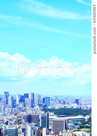 東京城市景觀新宿副中心景觀 東京城市景觀新宿副中心景觀 65980965