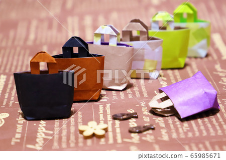 摺紙可愛的微型購物環保袋 65985671