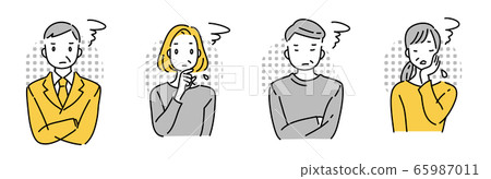 Middle-aged men and women in trouble 65987011