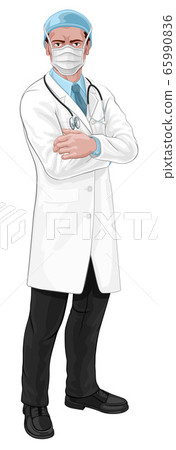Doctor in Protective Mask Medical Concept Doctor in Protective Mask Medical Concept 65990836