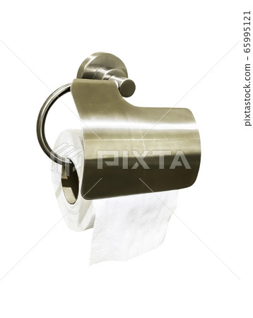 Toilet tissue paper isolated on white with clipping path Toilet tissue paper isolated on white with clipping path 65995121