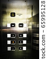 Interior view of a control panels buttons elevator 65995128