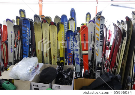 Snowboard rental display Snowboard rental display 65996084